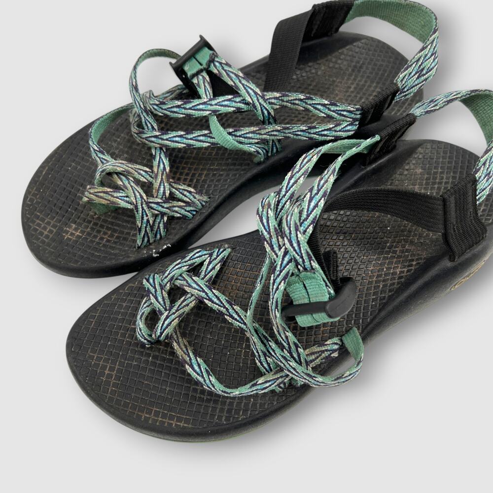 Chaco ZX/2 Classic Multi-Strap Sandals Teal & Black Size 9 - Picture 7 of 7